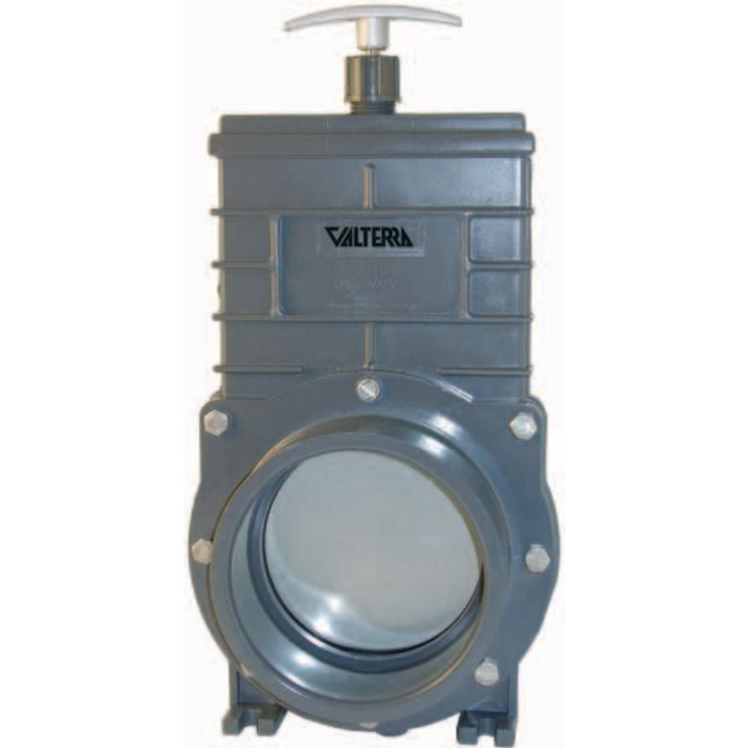 PVC schuifkraan 110mm met RVS Schuif