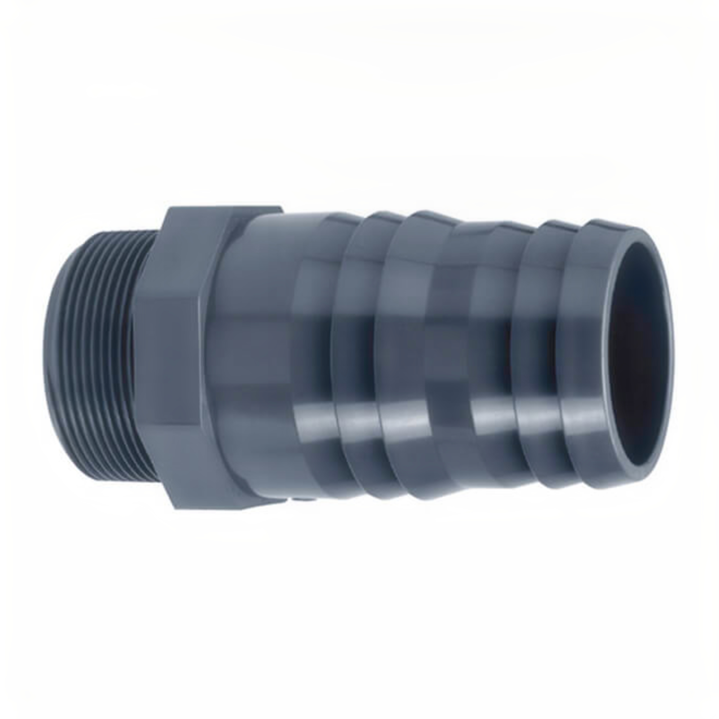 PVC Slangtule met buitendraad - 16 mm x 3/8"