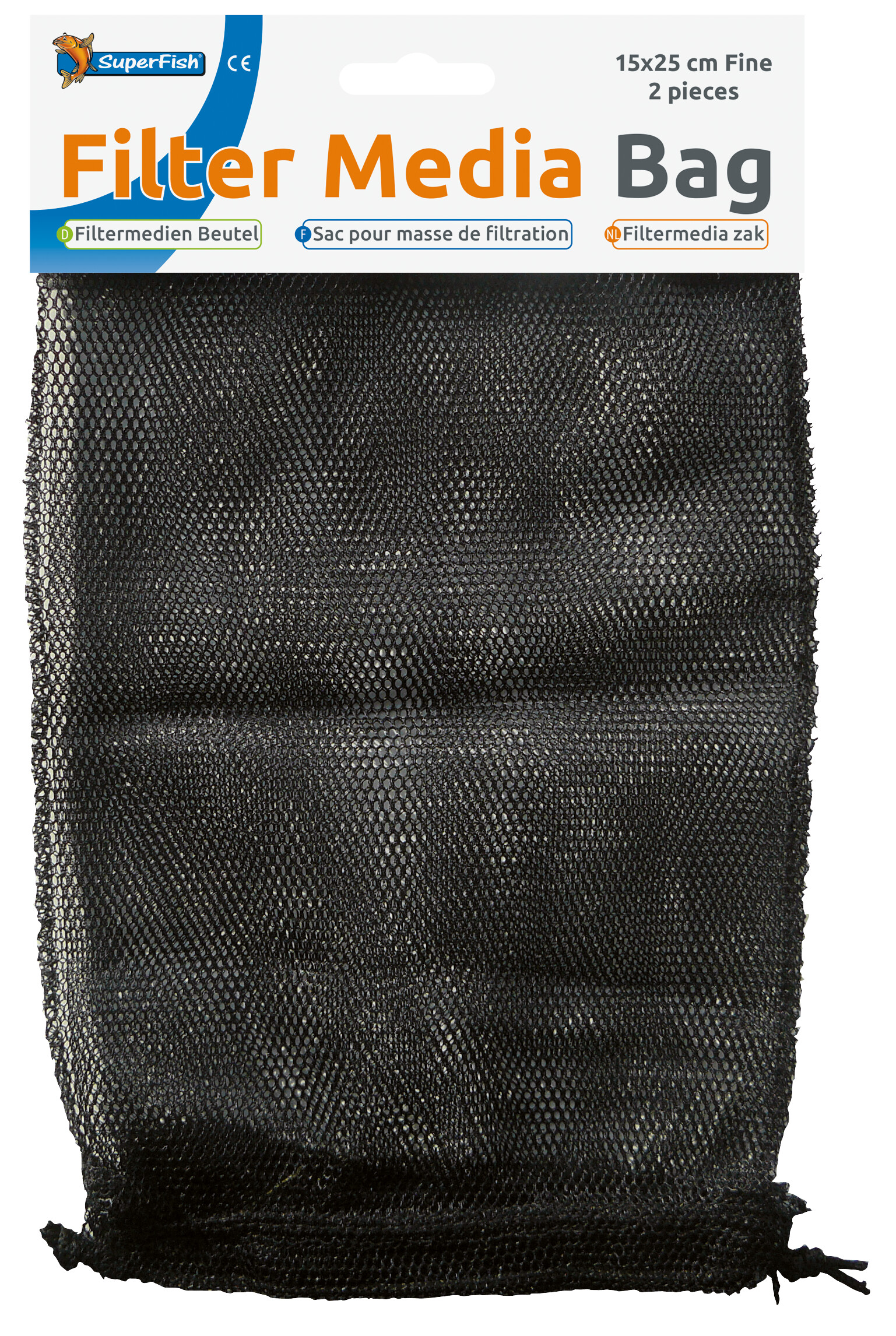 Filtermedia Zak 15x25cm Fijn 2x